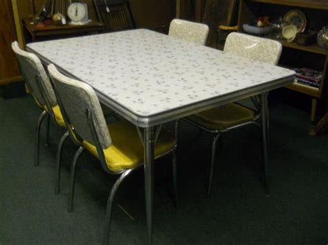 Shop 1950s tables at 1stdibs, a premier resource for antique and modern furniture from top sellers around the world. Vintage Retro 1950's Formica Top KitchenTable & 4 Chairs ...