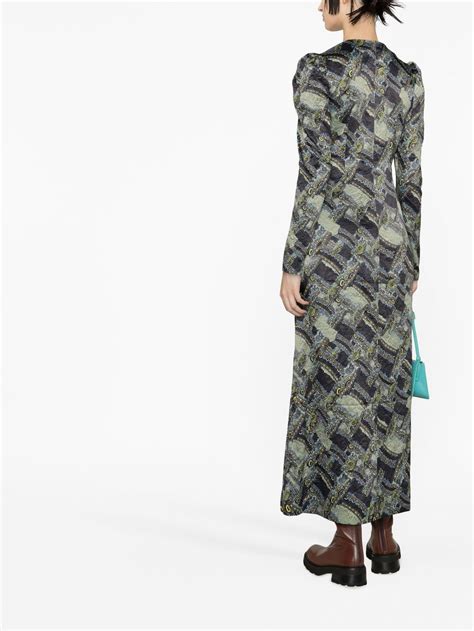 ganni paisley print maxi dress farfetch