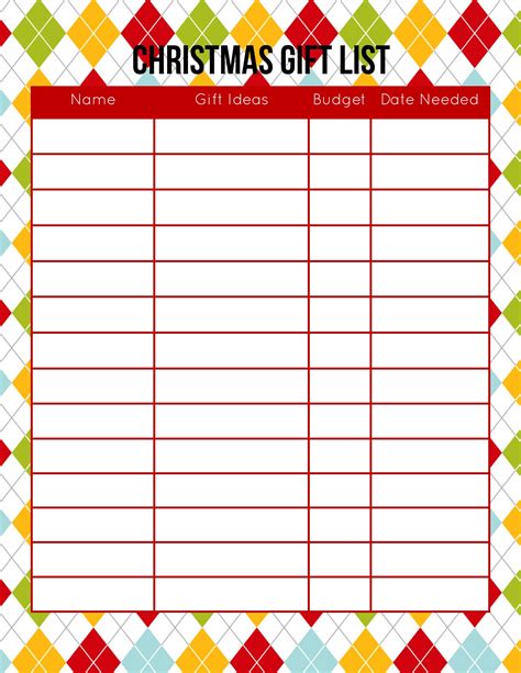 2015 Christmas Planner Free Printable Download