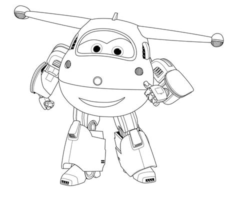 Jett Super Wings Coloring Page Download Print Or Color Online For Free