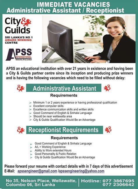 Administrative Assistant Receptionist