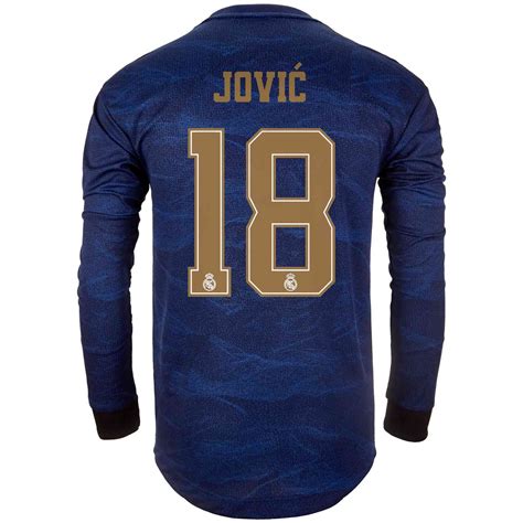 Real madrid jersey original collector indonesia 🇮🇩 twitter : 2019/20 adidas Luka Jovic Real Madrid Away L/S Authentic ...