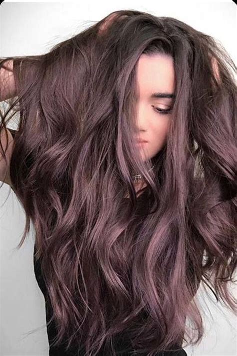 Dark lavander ombre with waves. perfect color "lavender chocolate" | Hair styles, Dark ...