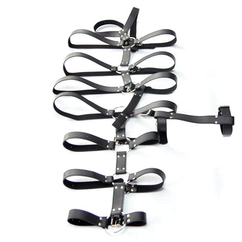 leather body hands legs restraints strap sex toy bd014 in bondage gear from beauty and health on