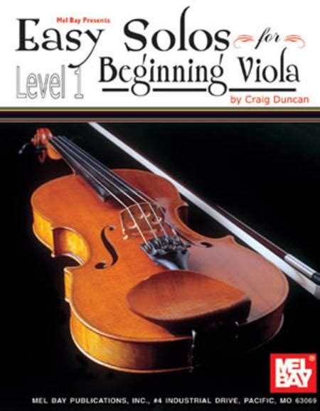 Sheet Music Easy Solos For Beginning Viola Viola Piano