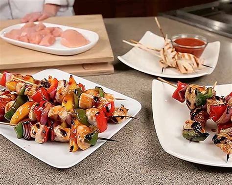 Bbq Chicken Kabobs On The Grill Schwans Skewer Grilling Recipes