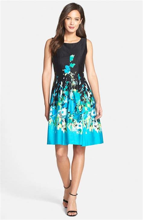 Chetta B Floral Fit And Flare Dress Fit Flare Dress