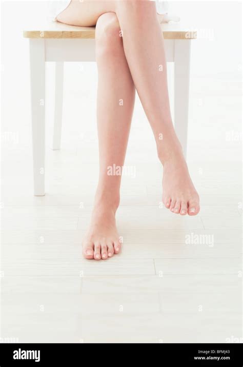 Crossed Legs Barefeet Hi Res Stock Photography And Images Alamy