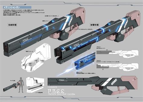 Zeons Photon Power Buster Railgun Rifles By Solgravionmegazord On