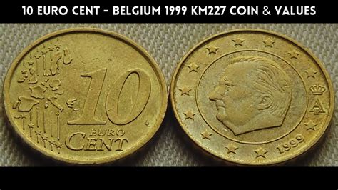 10 Euro Cent Belgium 1999 Km227 Coin And Values Youtube