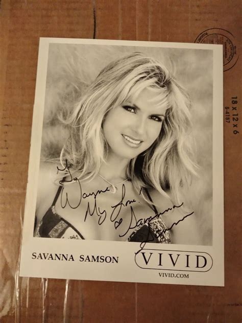 Pornstar Savanna Samson Autographed 8x10 Photo Nude Ebay