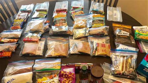 If you don't plan what to get and how you will use it, you could end up with a lot of unusable food. Five Day Food Supply for PCT Thru Hike - YouTube