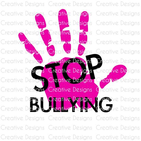Stop Bullying Svg Png Digital File Pink Shirt Day Etsy Canada