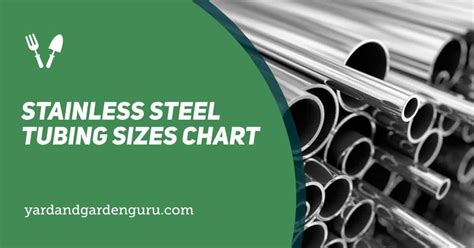 Steel Tube Sizes Chart