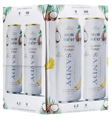 Mom Water Sandy Coconut Mango 4pk 12oz Can Legacy Wine And Spirits