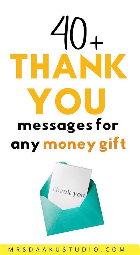 Thank You For Money T 40 Ways On How To Thank Someone For A Cash