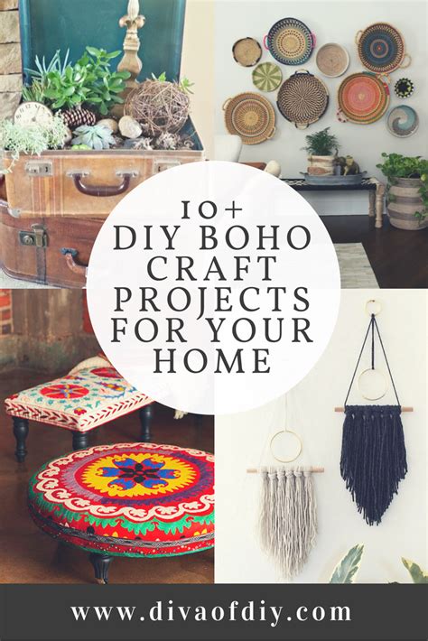 Small decorating projects can freshen up your home without costing a fortune. Boho Decor for your Home - Add color, textures and patterns