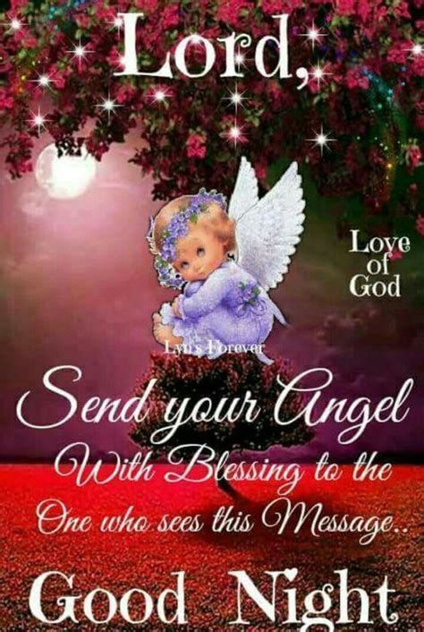 Lord Send Your Angel With Blessings Good Night Blessings Good Night