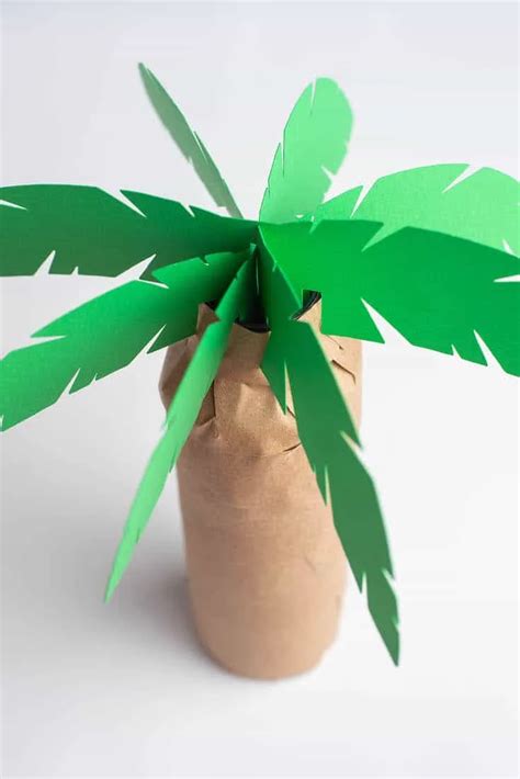 How To Make A 3d Paper Palm Tree Single Girl S Diy