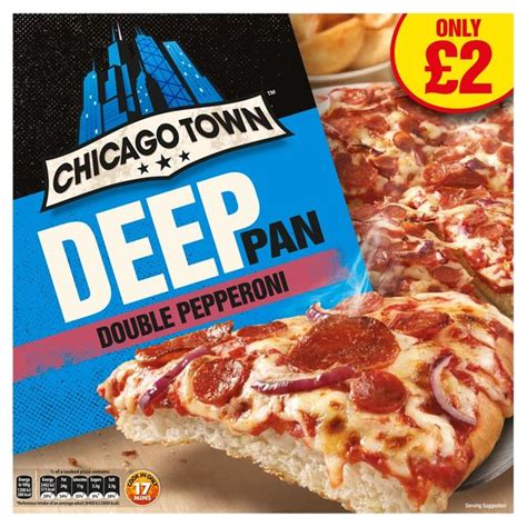 Chicago Town Deep Pan Double Pepperoni Pizza 415g From Ocado