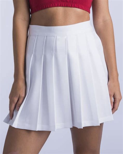 White Pleated Cheer Skirt White Pleated Tennis Skirt Pleated Skirt