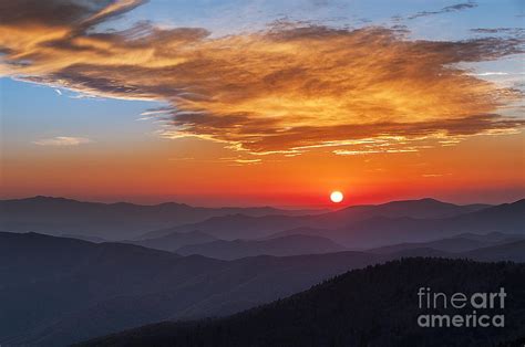 Smoky Mountains Sunset Ii Photograph By Maria Aiello Fine Art America