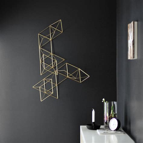 15 Ideas Of Abstract Geometric Metal Wall Art
