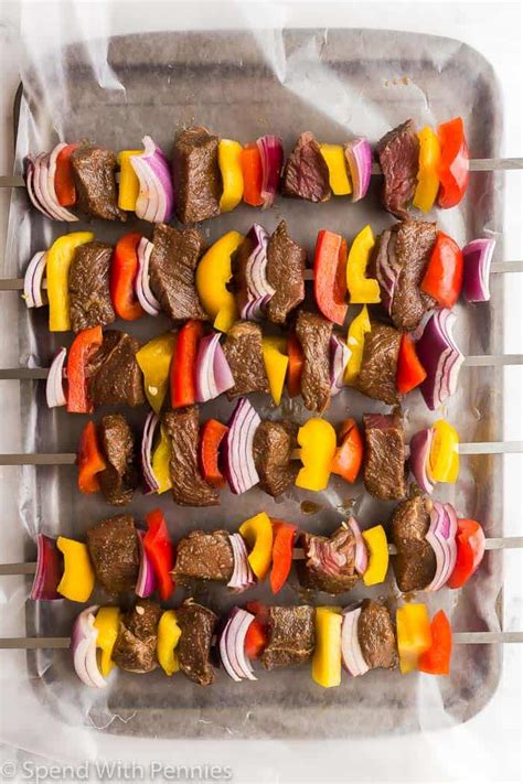 Easy Beef Kabobs Great For Entertaining Spend With Pennies
