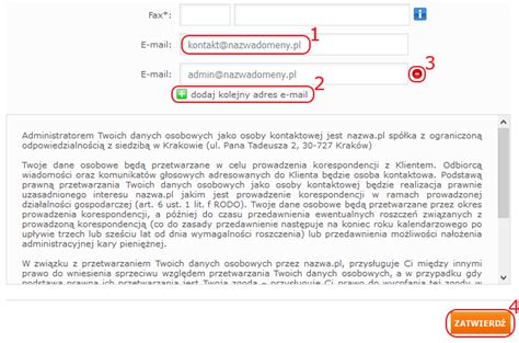 Jak Zmienić Kontaktowy Adres E Mail W Panelu Klienta Centrum Pomocy