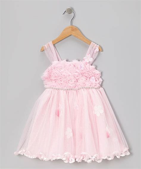 Pink Rosette Glamour Dress Infant Toddler And Girls Zulily Glamour