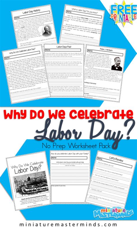 Labor Day Worksheet