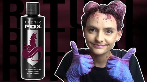 Dyeing My Hair With Ritual By Arctic Fox Hair Color Youtube