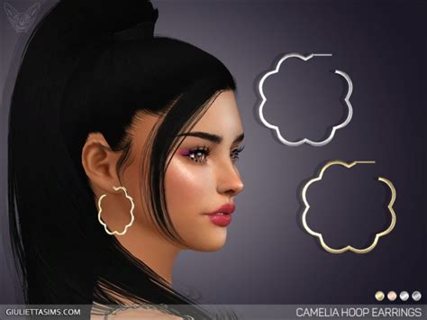Camelia Hoop Earrings At Giulietta Sims 4 Updates