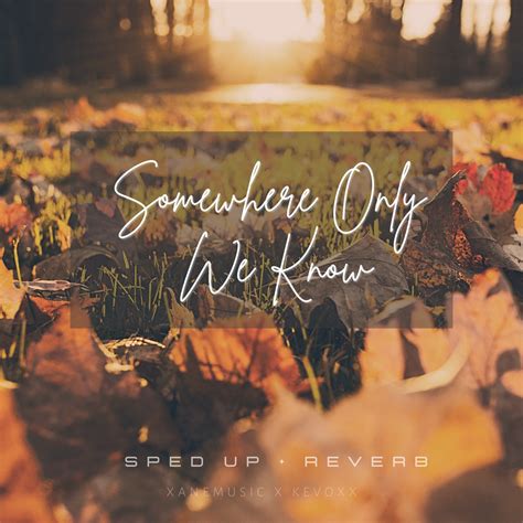 ‎apple Music 上xanemusic And Kevoxx的专辑《somewhere Only We Know Sped Up Reverb Single》