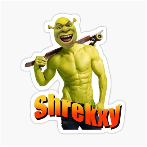 Shrekxy Shrek Cursed Meme Sticker For Sale By Frittsaseel0 Redbubble