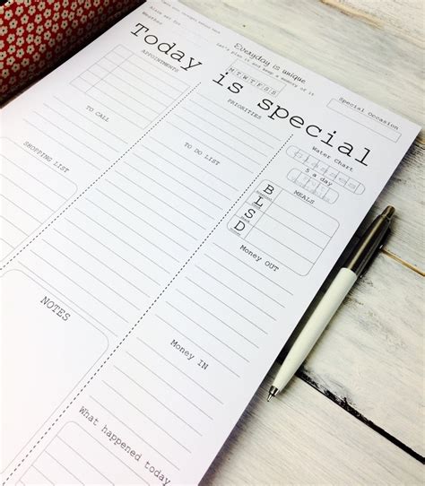 Daily Planner Notepad Planners A Planner Pad Etsy