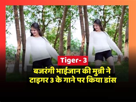 girl viral video of dance on tiger 3 song leke prabhu ka naam viral video बजरंगी भाईजान की