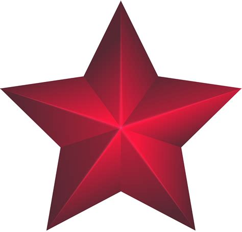 Red Star Png Transparent