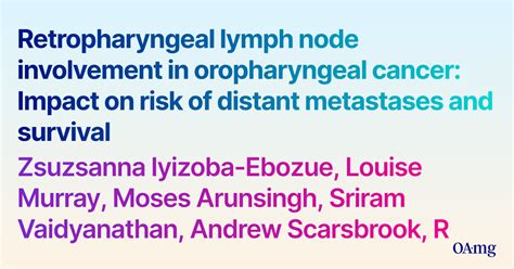 Pdf Retropharyngeal Lymph Node Involvement In Oropharyngeal Cancer