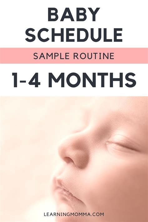 1 4 Month Baby Schedule Sleeping Eating Routine Artofit