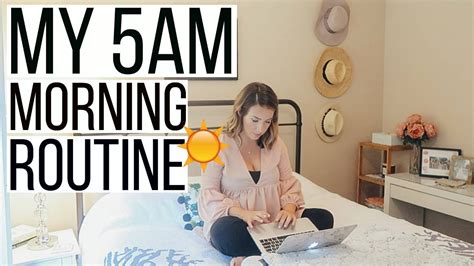 My 5am Productive Morning Routine 2018 How To Wake Up Early Hayley Paige Youtube