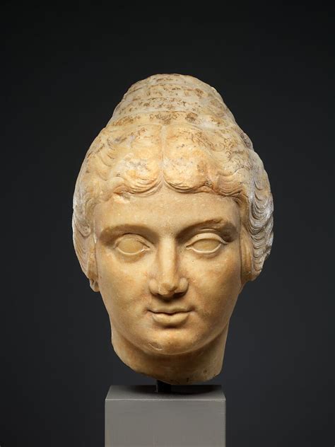 Marble Head Of A Woman Roman Early Antonine The Metropolitan