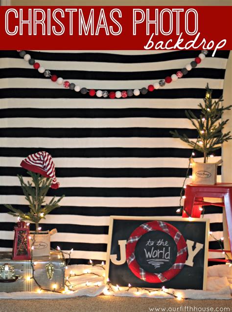Easy Christmas Photo Backdrop Our Fifth House