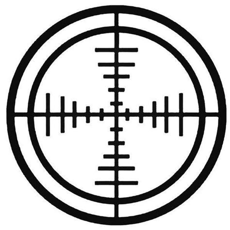 Hunting Crosshair Bullseye Decal Etsy Vinyl Decal Stickers Vinyl