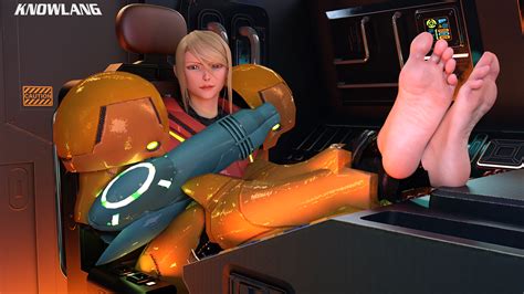 [metroid] samus feet up in the cockpit by knowlang on deviantart