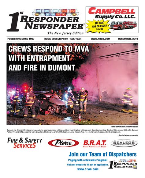1st Responder News New Jersey December Edition By Belsito
