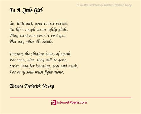 To A Little Girl Poem Rhyme Scheme