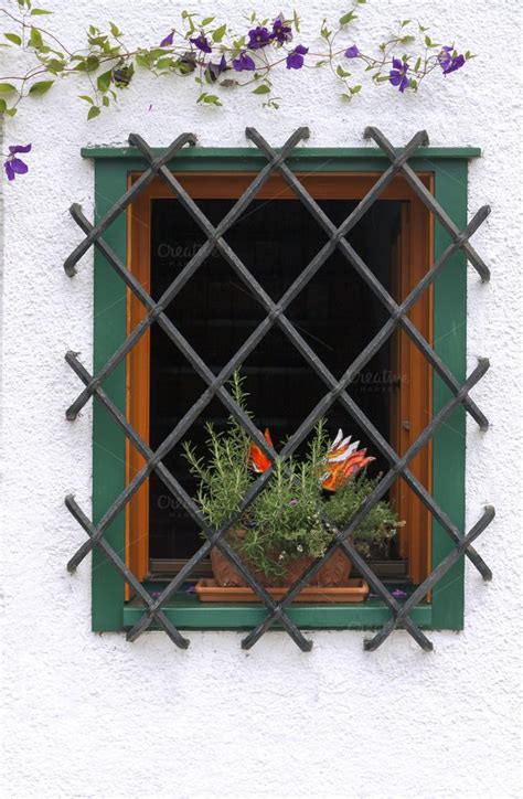 Window With Bars Featuring Window Bar And Barred Window Grill
