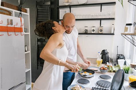 Couple Making A Breakfast By Stocksy Contributor Mihajlo Ckovric Stocksy
