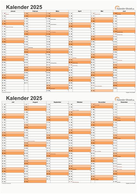 Kalender 2025 Zum Ausdrucken Kostenlos